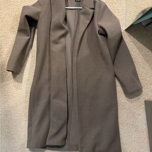 Long Brown tench coat! Has burns off at the bottom of jacket🙁 super cute though.